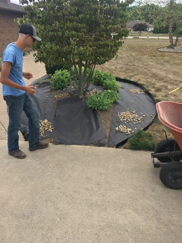 Top-rated residential landscaping for residential properties in Akron, OH by Apple Seed Lawn Care