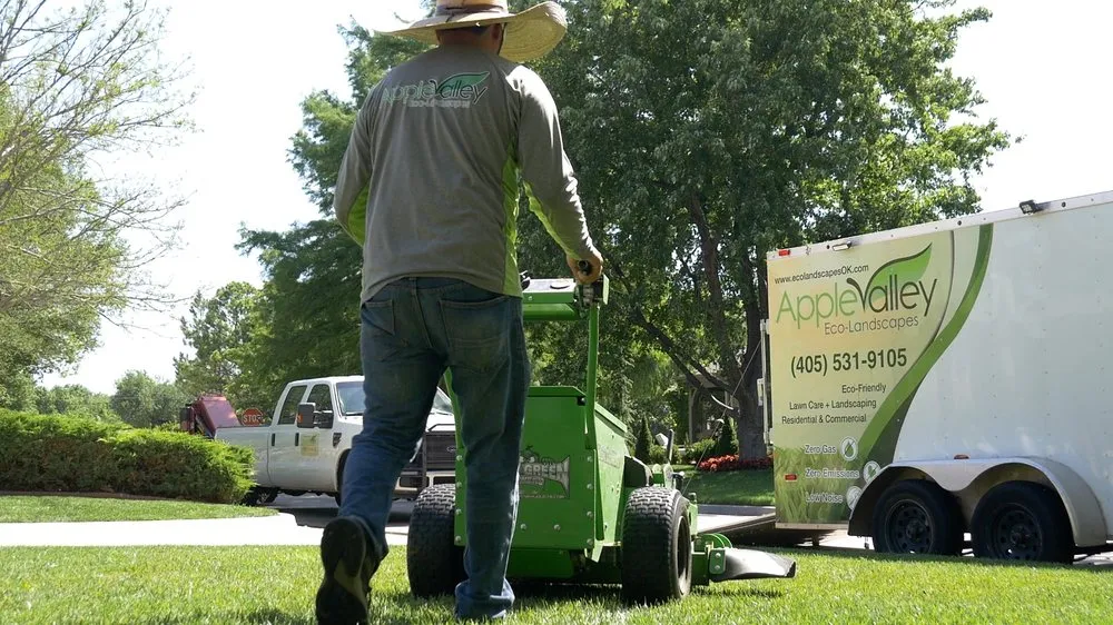 Professional yard maintenance for beautiful yards in Oklahoma City, OK by Apple Valley Eco-Landscapes