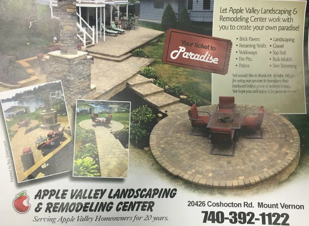 Custom yard cleanup service for outdoor upgrades in Mount Vernon, OH by Apple Valley Landscaping and Stone Center