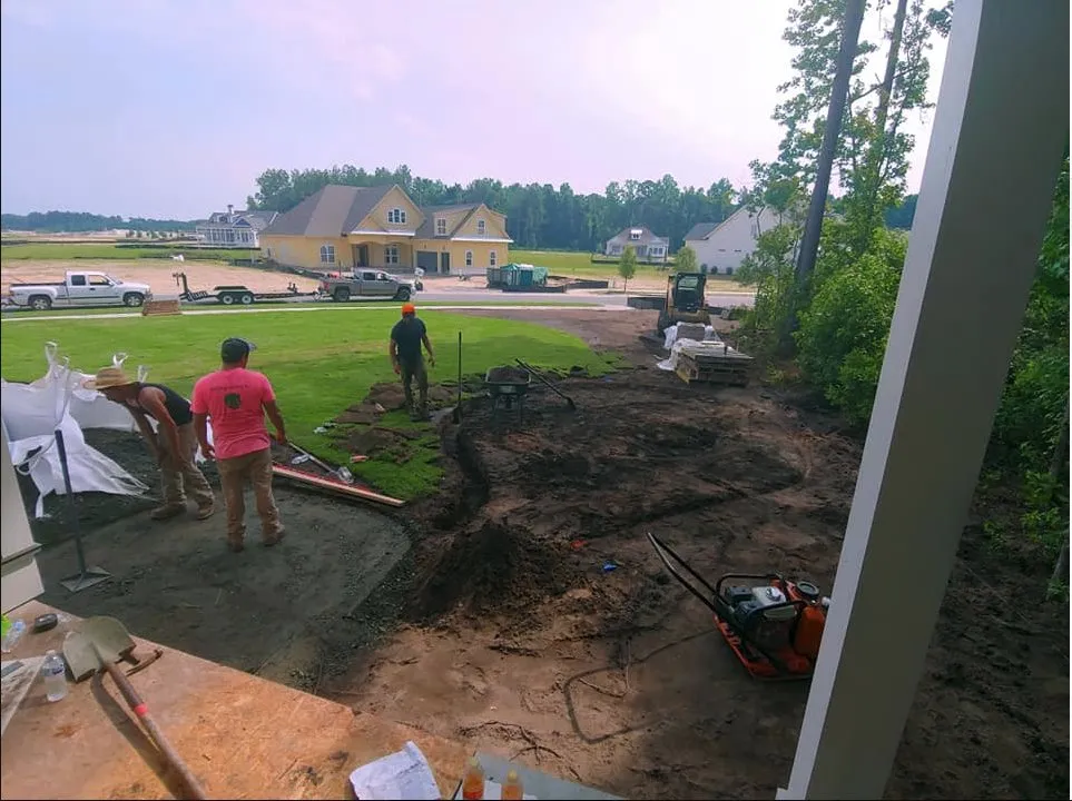 Custom lawn mowing service for outdoor upgrades across Bluffton, SC - Applewood Landscapes Construction