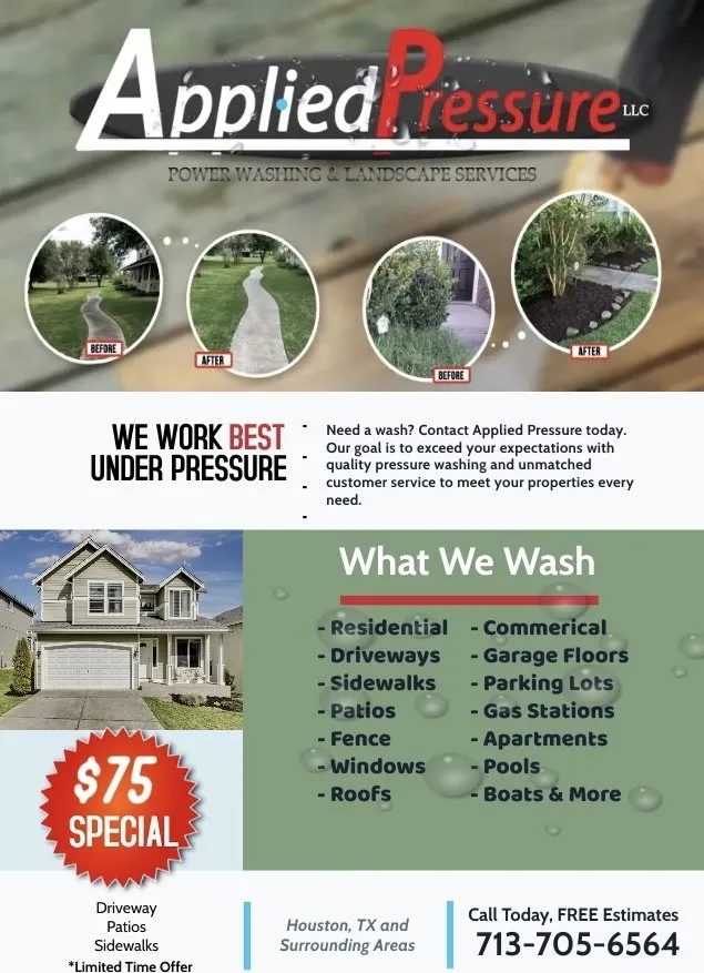 Reliable garden landscaping experts serving Houston, TX - Applied Pressure Washing
