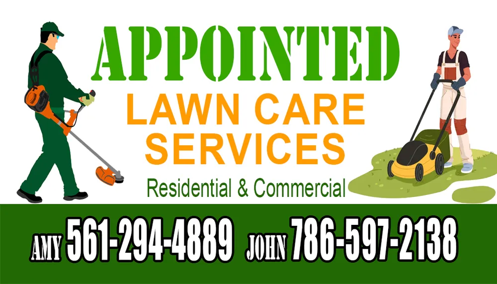 Affordable lawn mowing service in West Palm Beach, FL by Appointed Painter & Lawn Care Association