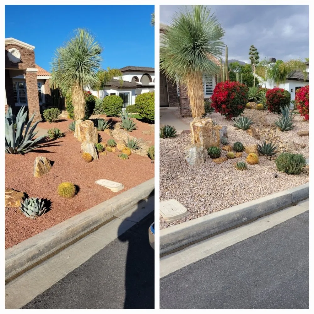 Custom yard maintenance with custom design across Cathedral City, CA - AQ Landscape & Maintenance