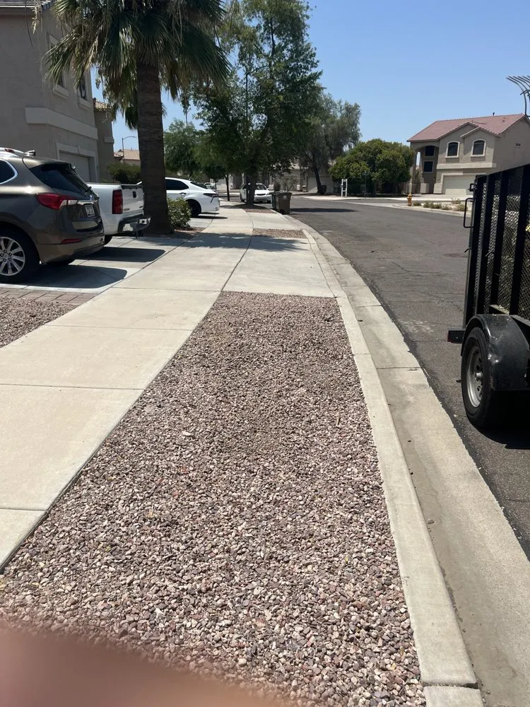 Professional landscape installation for homes in Phoenix, AZ by AQ Landscaping