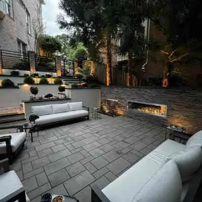 Top-rated landscape design with custom design in Fairfax, VA by Aqua Blocks