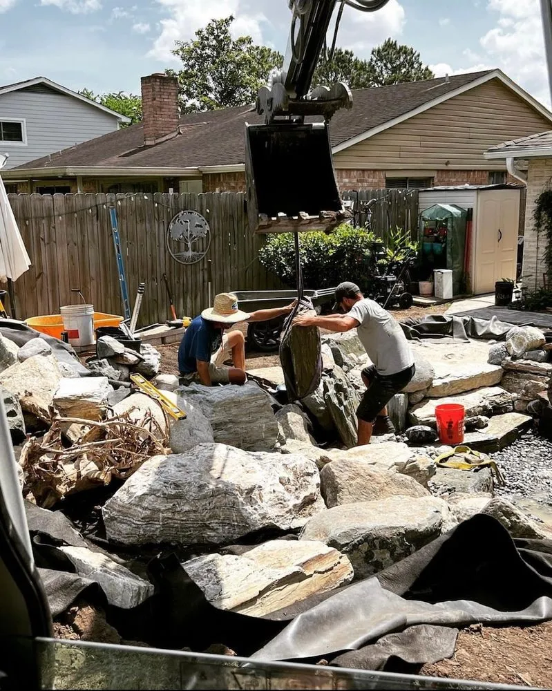 Custom landscape design in Houston, TX - Aqua-Springs