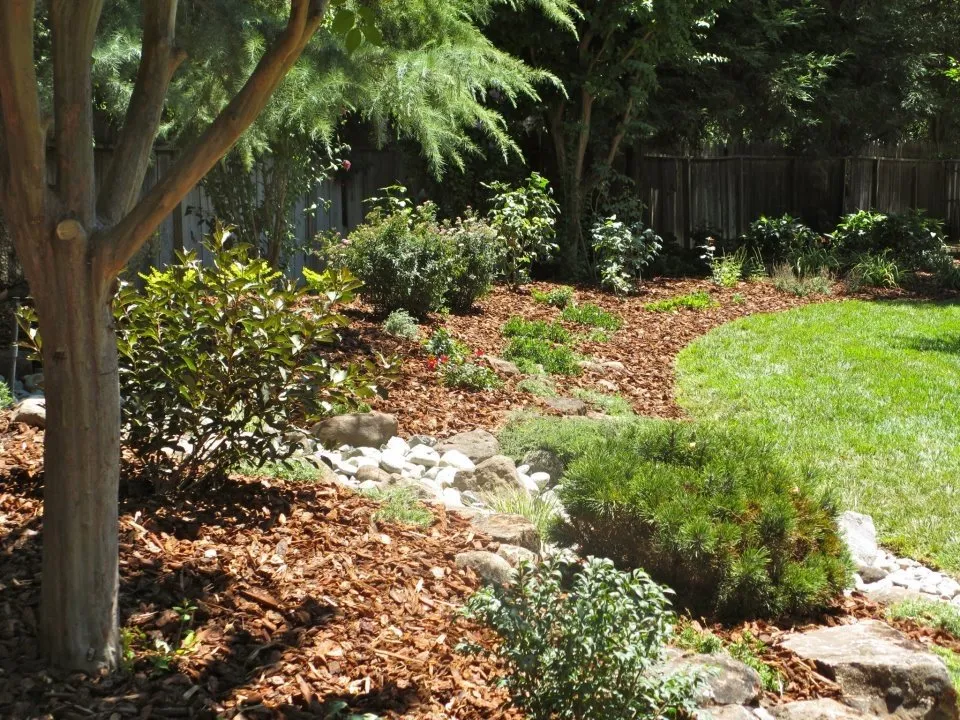 Custom garden landscaping in Chico, CA by Aqua-Terra Landscapes