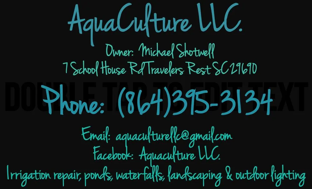 Custom landscape installation in travelers rest, SC by Aquaculture