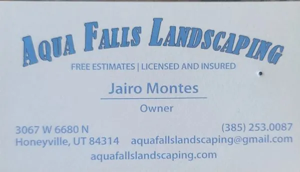 Aquafalls Landscaping