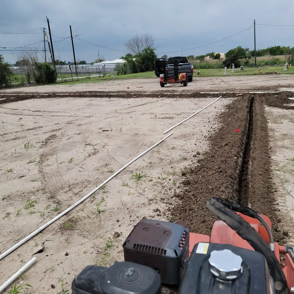 Custom lawn mowing service with custom design in Corpus Christi, TX by Aquaflo Turf and Irrigation