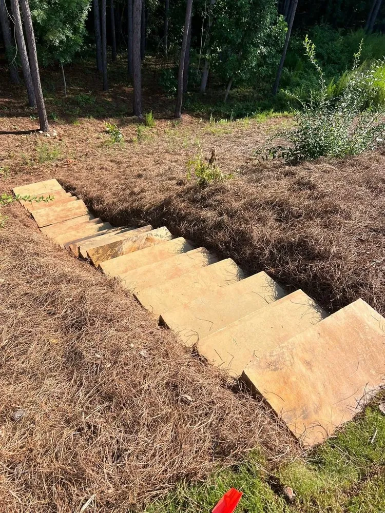 Trusted garden landscaping for homes in Woodstock, GA by AquaPros Waterproofing & Drainage Solutions