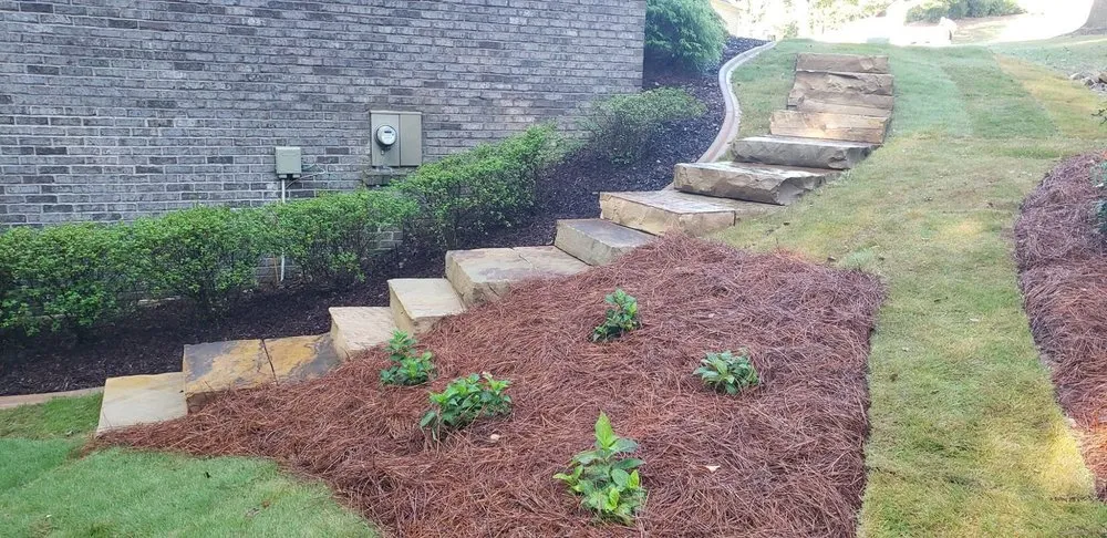 Custom yard maintenance in Woodstock, GA by AquaPros Waterproofing & Drainage Solutions