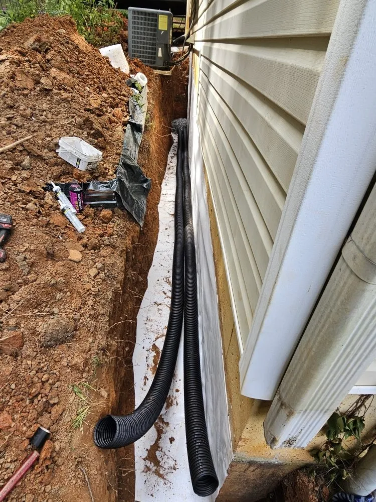 Expert landscape installation in Woodstock, GA - AquaPros Waterproofing & Drainage Solutions