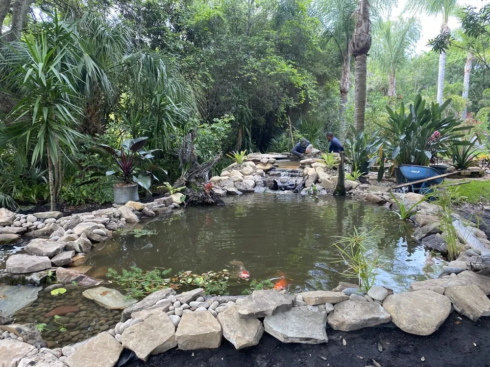 Reliable landscaping services in De Leon Springs, FL by Aquasam’s Koi Ponds and More