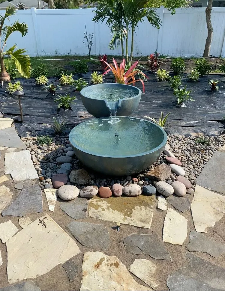 Affordable outdoor landscaping with custom design in De Leon Springs, FL by Aquasam’s Koi Ponds and More