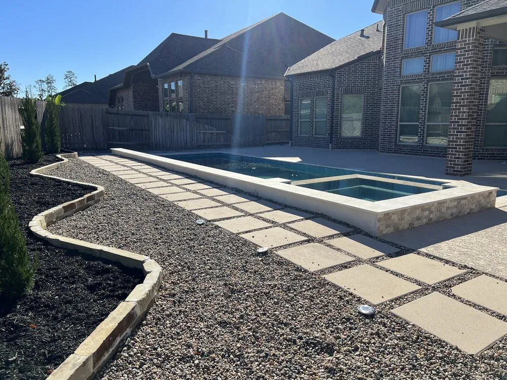 Local garden landscaping with custom design across Tomball, TX - Aquascapes Pools and Spas
