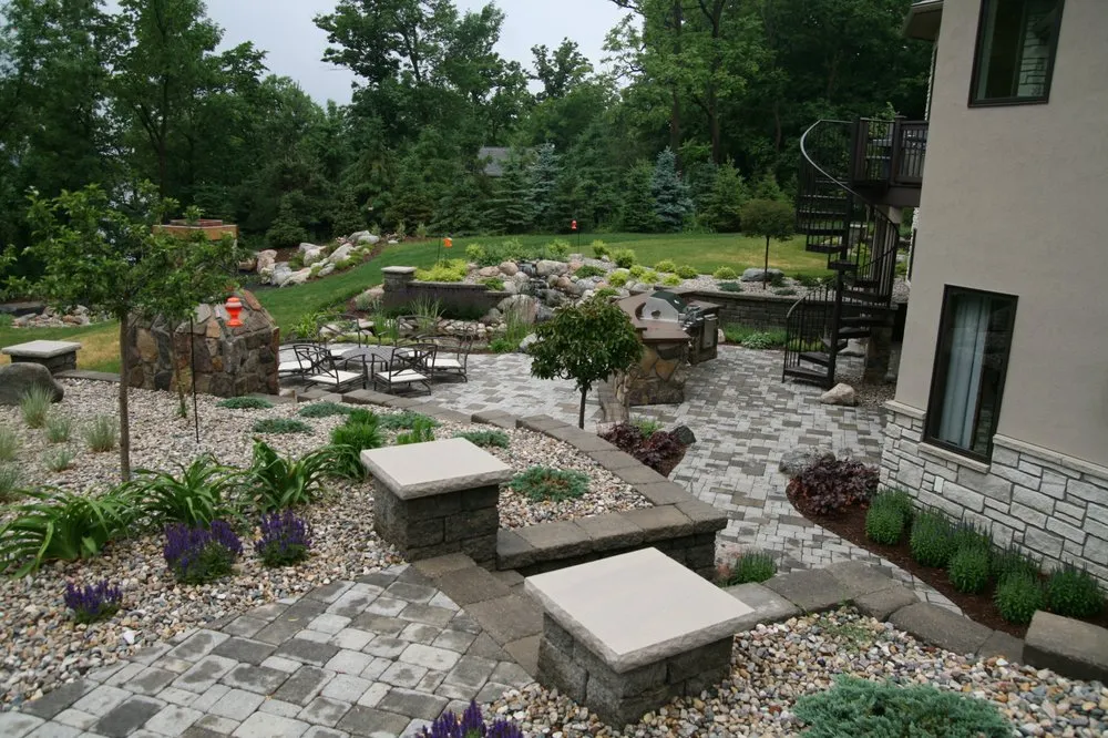 Professional garden landscaping for residential properties in Mankato, MN by Aquatic Gardens & Landscaping