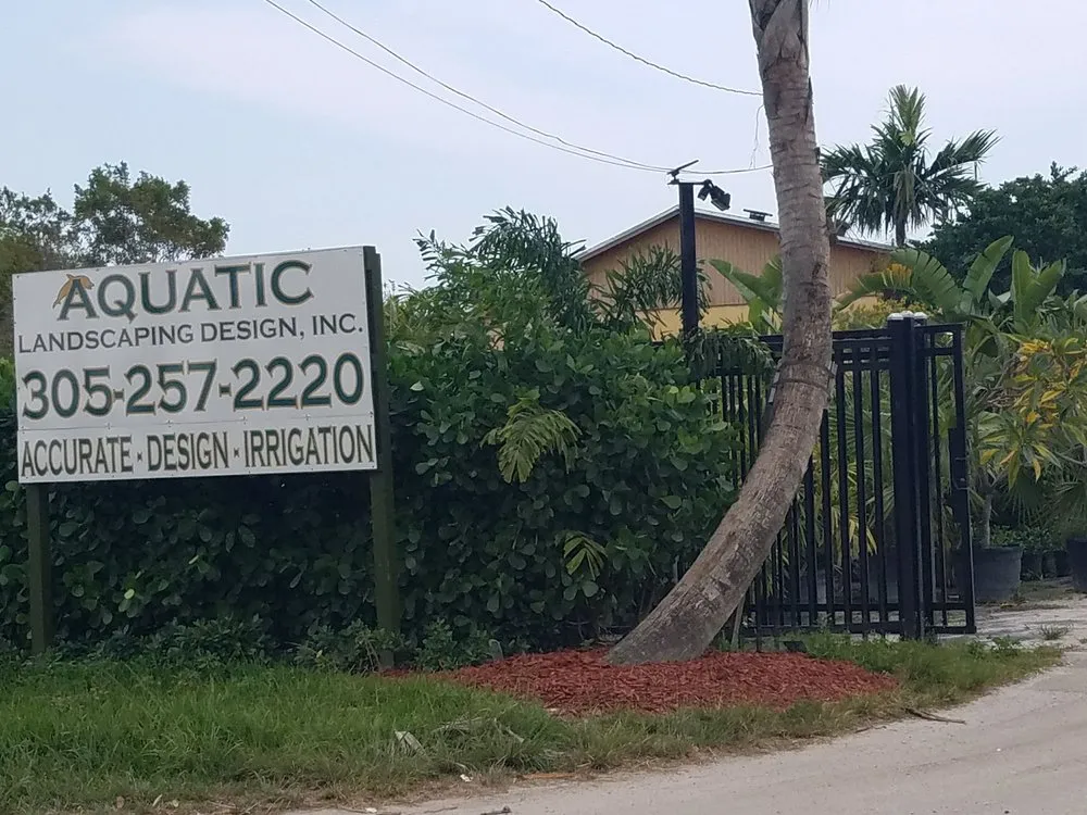 Custom landscape installation in Homestead, FL - Aquatic Landscaping