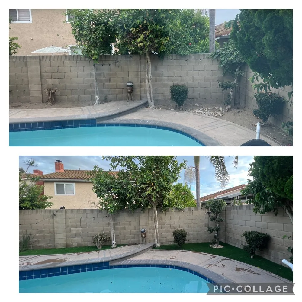 Top-rated garden landscaping for homes in Bellflower, CA by Aquatlan Landscaping