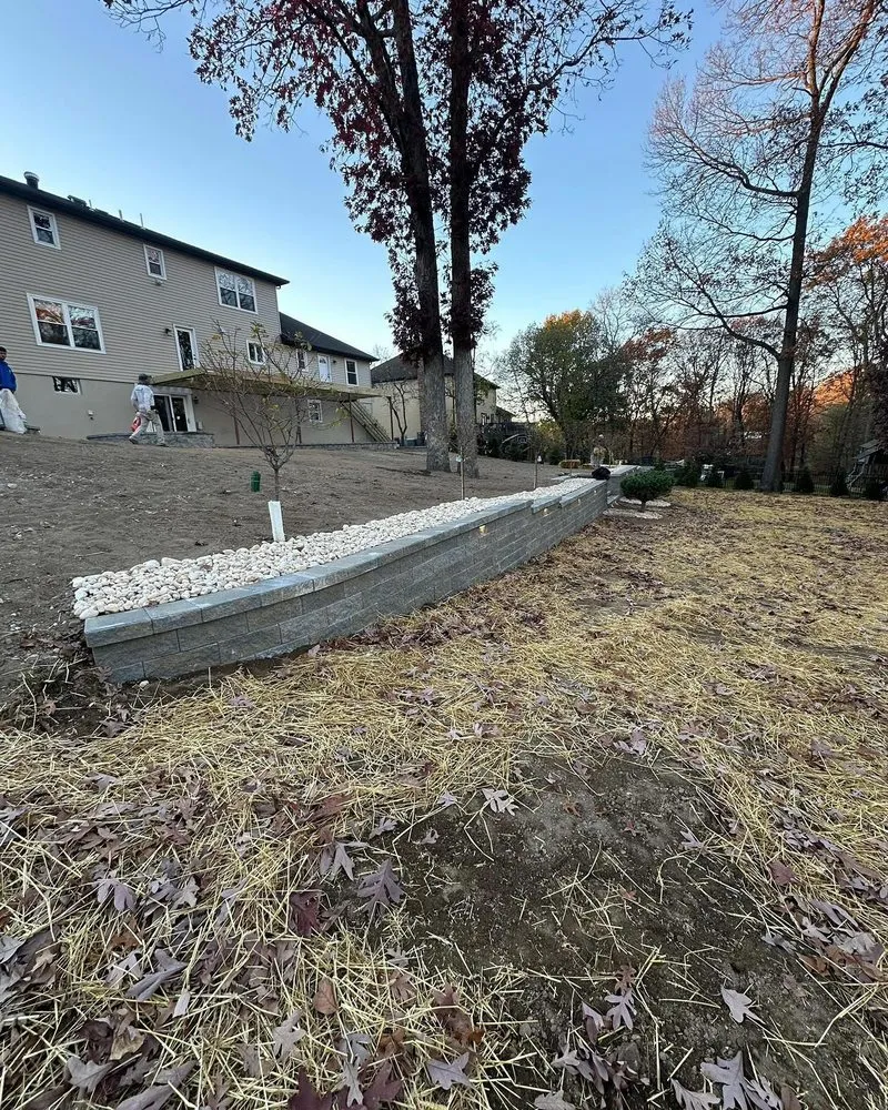 Custom garden landscaping in Peapack, NJ by Aquino Brothers Landscaping