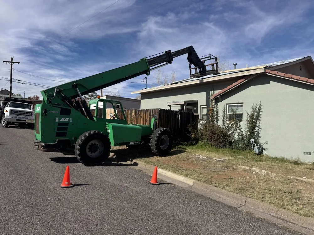 Local landscape installation in Santa Clara, NM by A.R. Construction