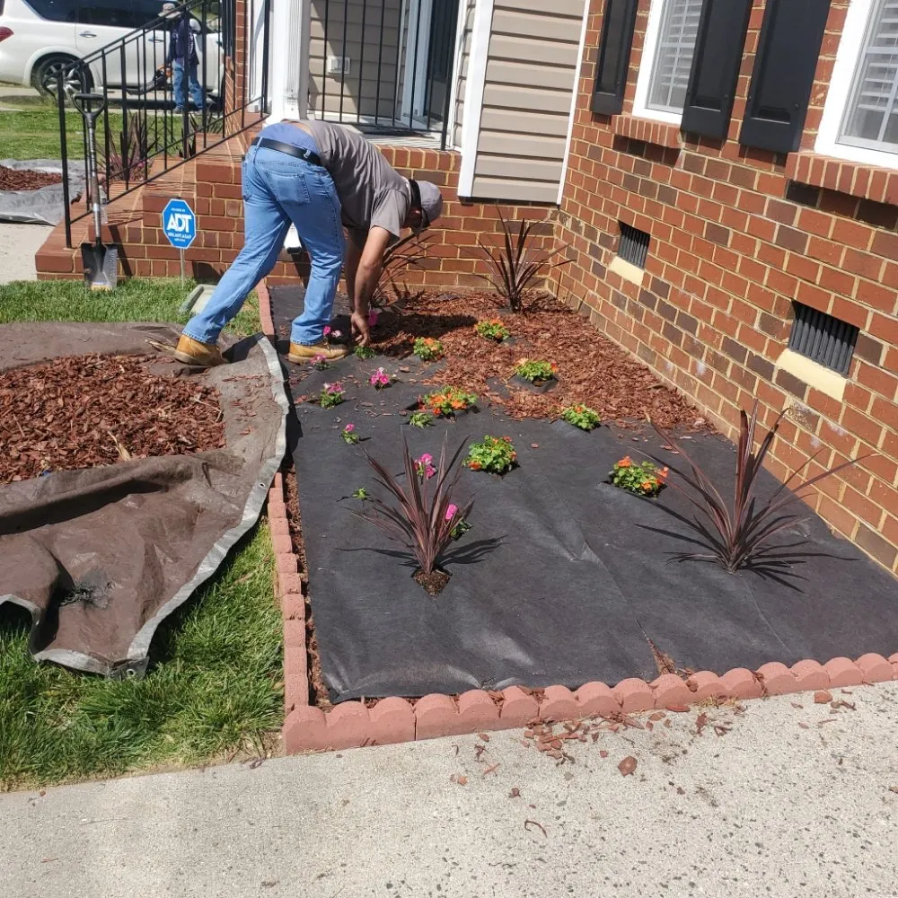Custom yard maintenance with custom design across Highland Springs, VA - Araujo's lawncare
