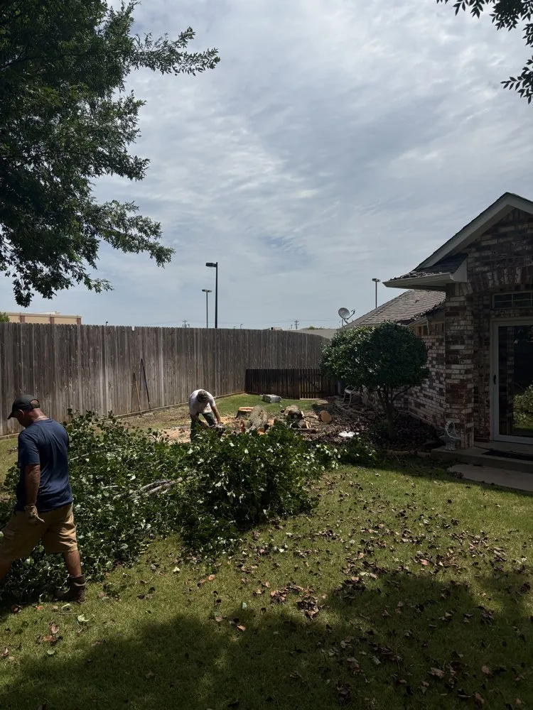 Custom residential landscaping for outdoor upgrades in Del City, OK by Arbor Bros Tree Care and Landscaping