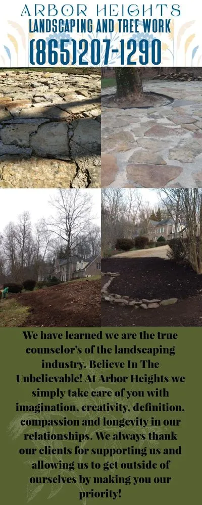 Local landscape installation for year-round maintenance across Knoxville, TN - Arbor Heights Landscaping Dept