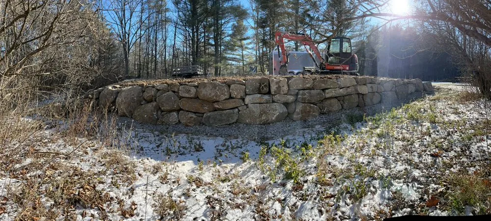 Professional landscape installation in Bristol, NH by ARC Excavation and Site Development