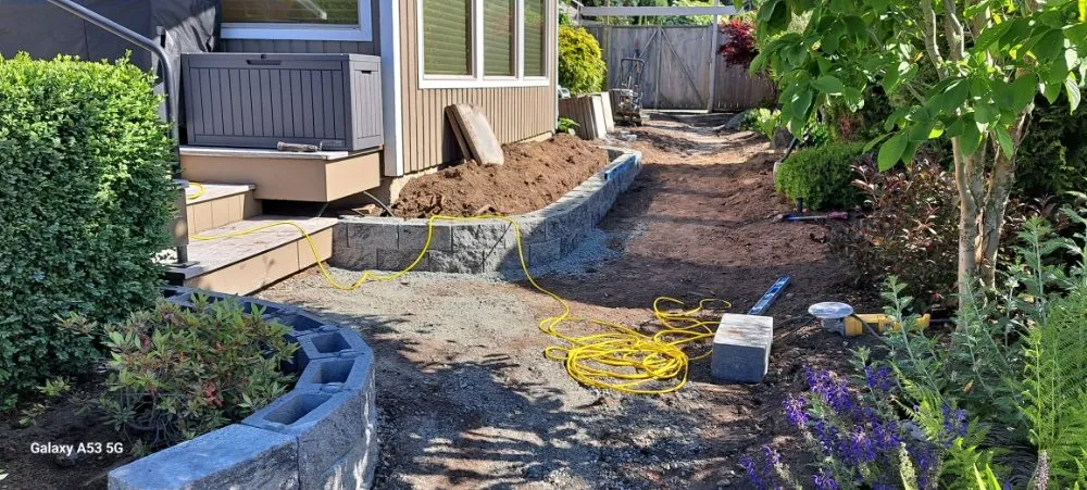 Custom garden landscaping in Burlington, WA by Arc Landscape
