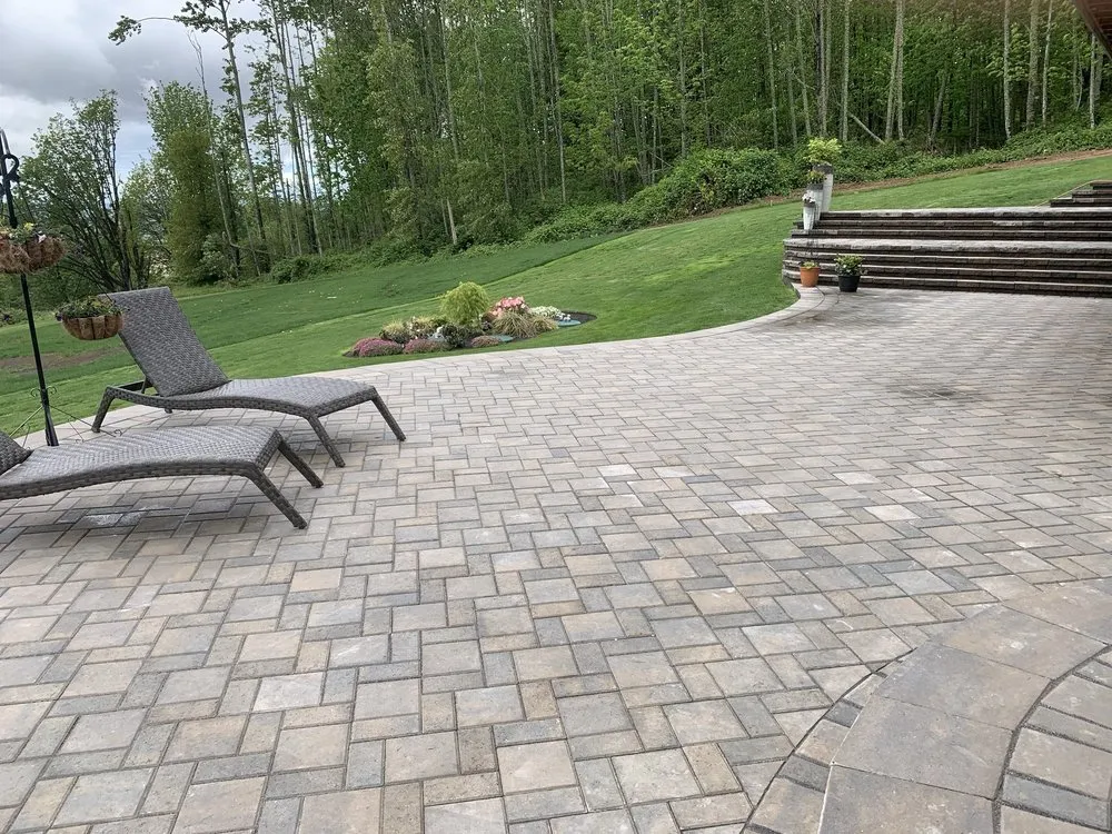 Custom landscape installation in Burlington, WA by Arc Landscape