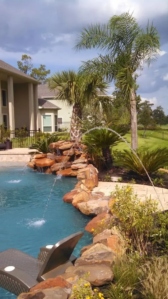 Professional outdoor landscaping for residential properties in Houston, TX by Architectural Land Design