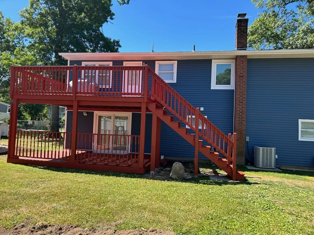 Custom landscape installation in Wyandanch, NY - Arciles General Contracting