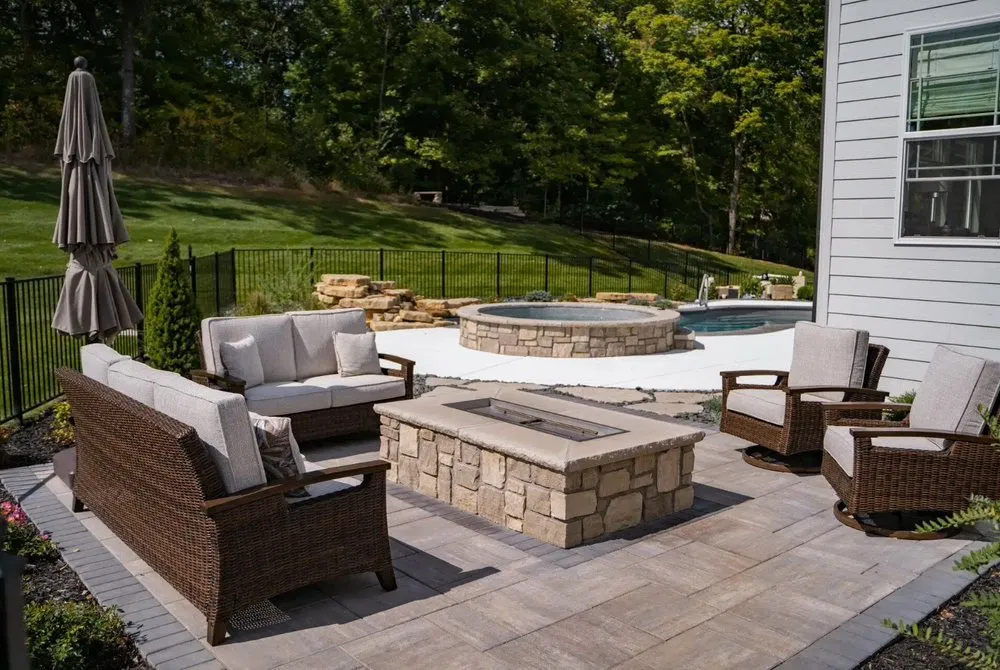 Custom yard cleanup service with custom design in Oregon, WI by Argent Solutions