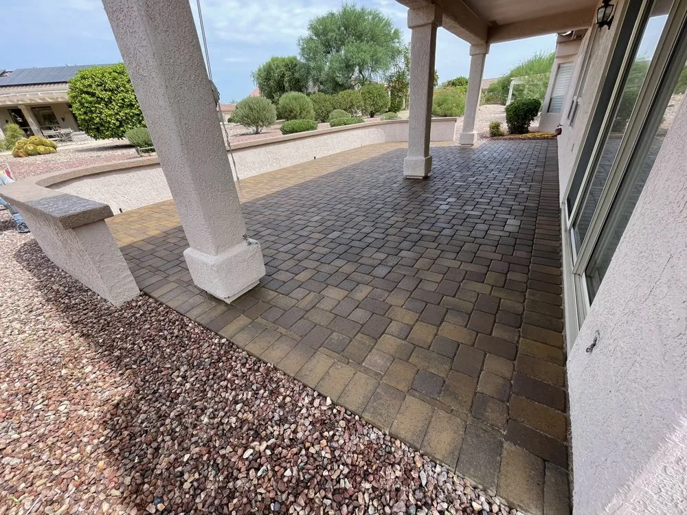 Custom yard cleanup service with custom design in Sun City, AZ by Arguelles Landscape
