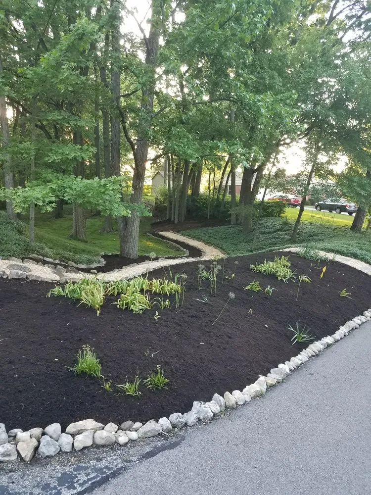 Custom garden landscaping in Dayton, OH by Arias Landscape & Design