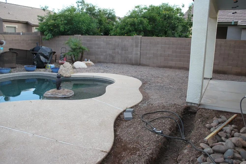 Professional yard cleanup service for outdoor upgrades in Peoria, AZ by Arizona Landscape Design MGM Landscape, Inc.