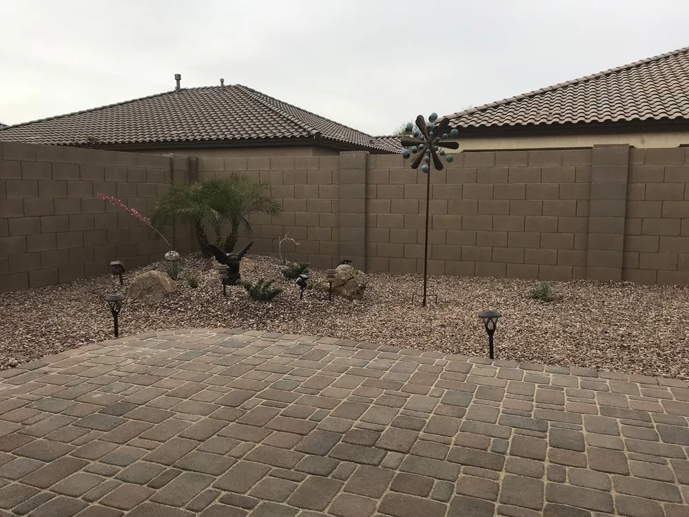 Local yard cleanup service for outdoor upgrades in Queen Creek, AZ by Arizona Living Landscape & Design