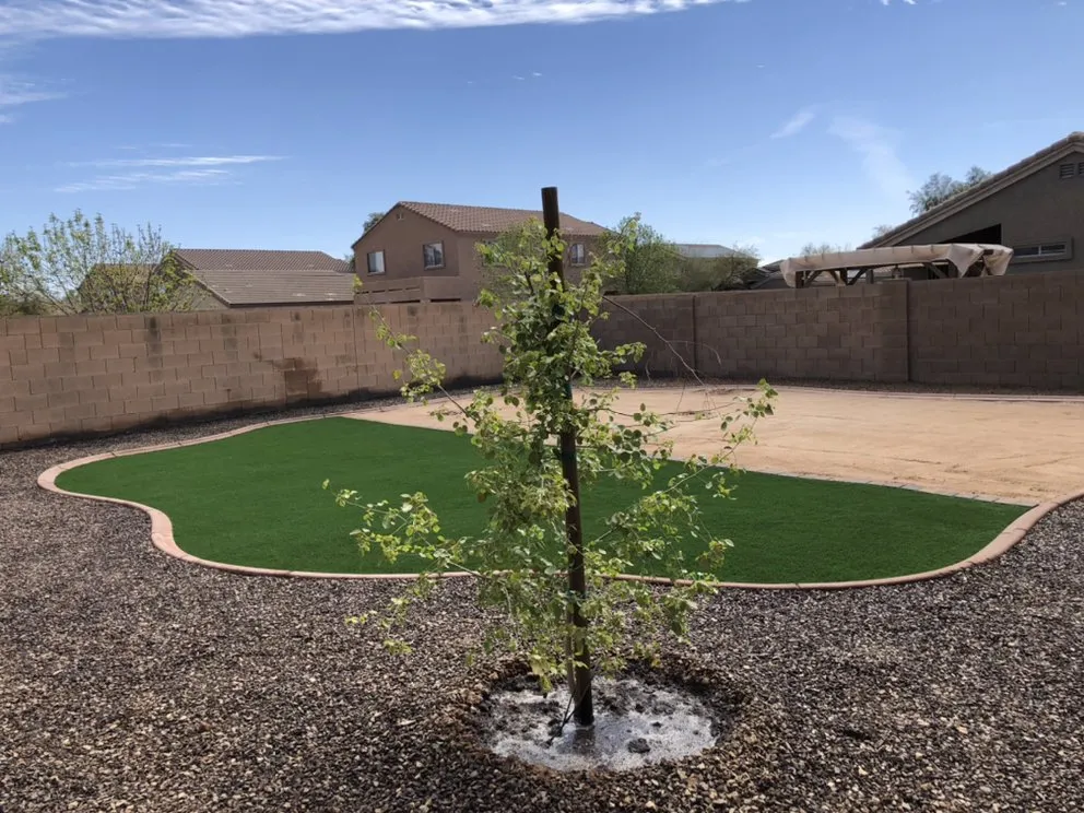 Custom garden landscaping for beautiful yards in Casa Grande, AZ by Arizona Yard Doctor