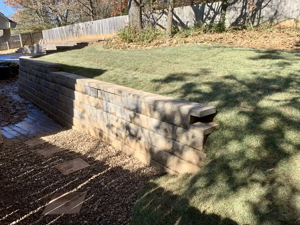 Custom outdoor landscaping in Elkins, AR by Arkansas Outdoor Professionals