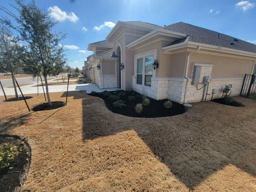 Reliable lawn mowing service for residential properties in Round Rock, TX by Arlo Tree Services and Landscapes