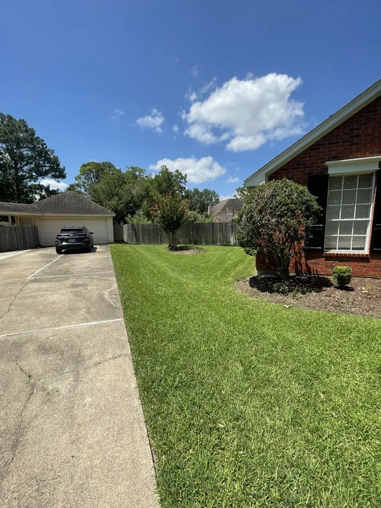 Local landscape installation in League City, TX by ARM Lawn Services