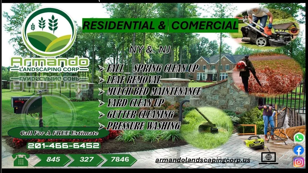 Top-rated yard cleanup service near you in Monroe, NY by Armando Landscaping