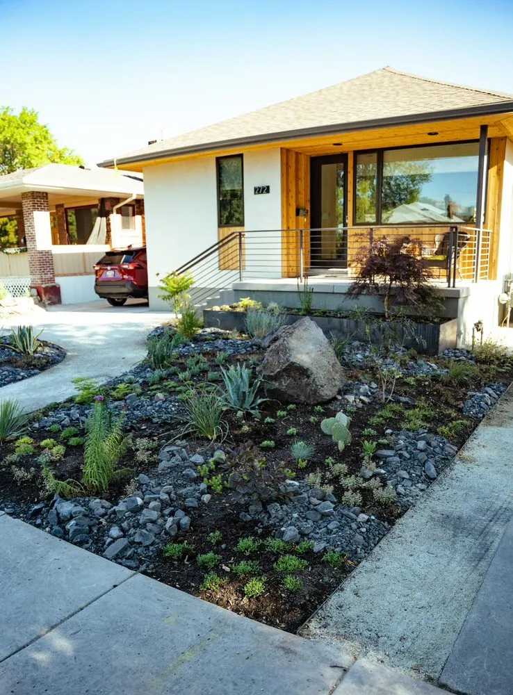 Custom landscape installation in Salt Lake City, UT - Armstrong Desert Landscaping
