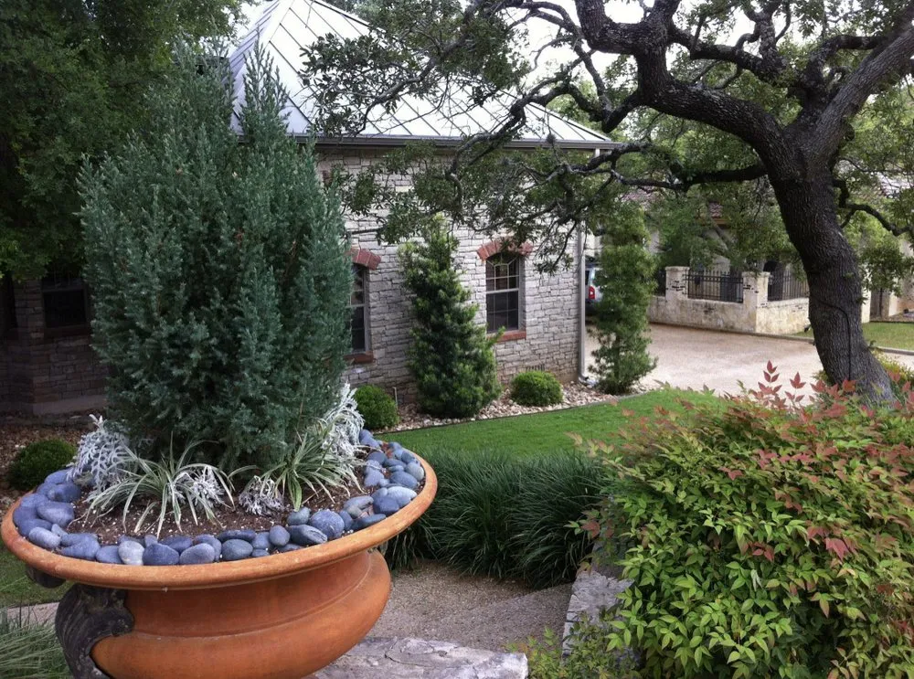 Custom garden landscaping in Spring Branch, TX by Armstrong Landscape and Irrigation