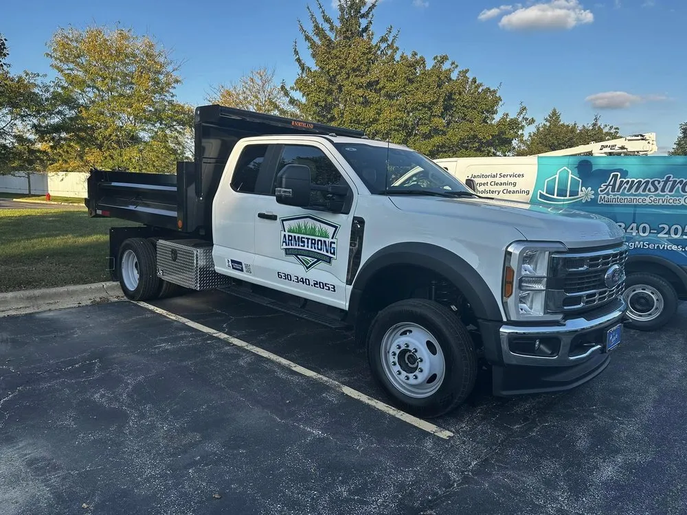 Custom outdoor landscaping for residential properties in N Aurora, IL by Armstrong Lawn Care Services