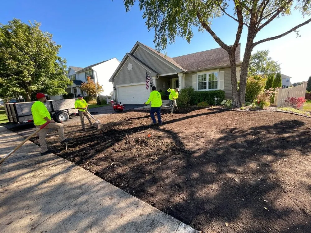 Reliable landscaping services with custom design in N Aurora, IL by Armstrong Lawn Care Services