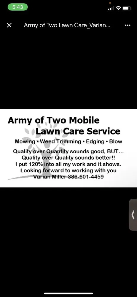 Reliable landscape design in Daytona Beach, FL - Army Of A Two Lawncare Services