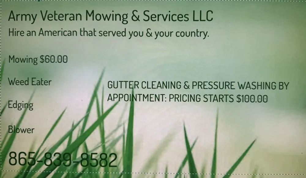Expert lawn mowing service with custom design in Rockwood, TN by Army Veteran Mowing & Services