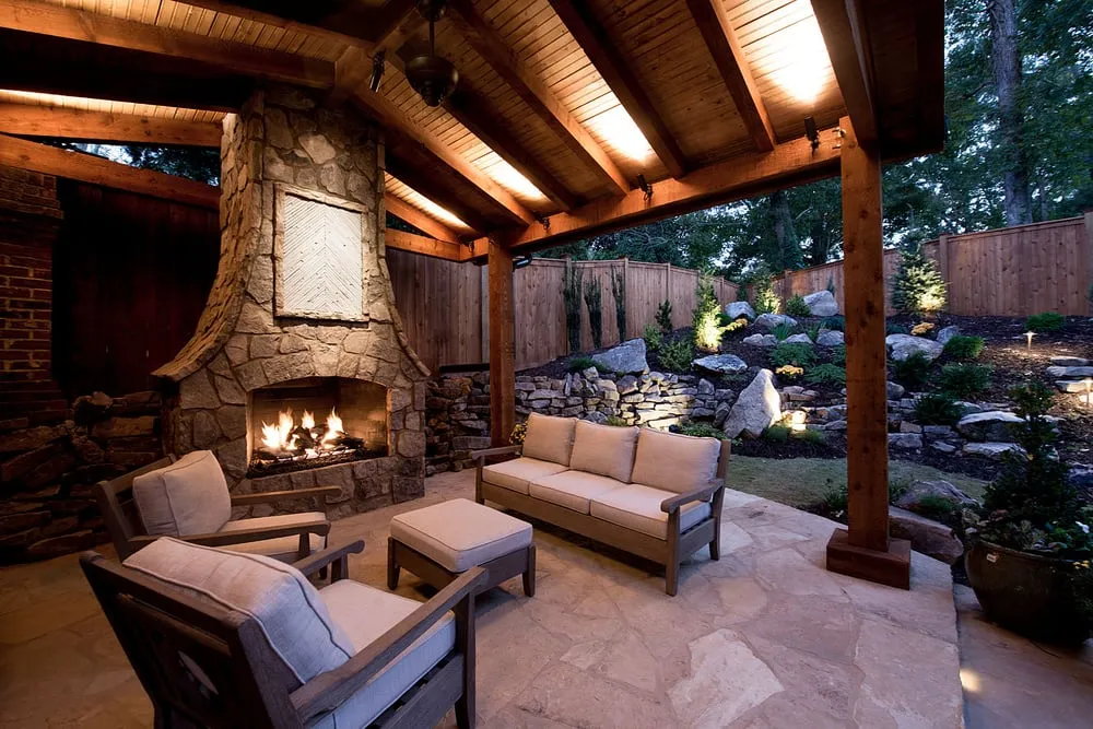 Custom yard cleanup service for outdoor upgrades in Atlanta, GA by ARNOLD Masonry and Landscape